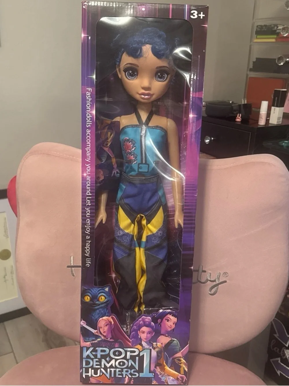 K-Pop Demon Hunters -Blue and Yellow Fashion Doll Outfit Doll Included